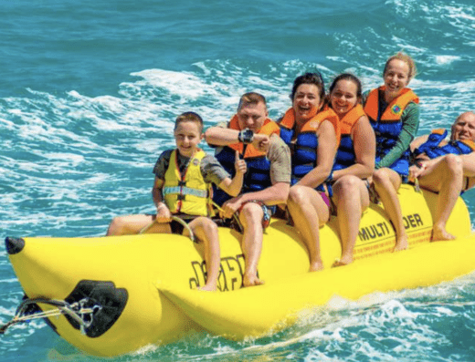 Banana boat ride marine activity